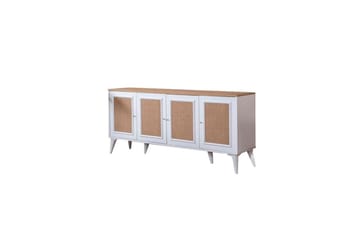Jatinder Konsollbord 80 cm - Mellomfarget tre/Hvit - Møbler - Bord - Avlastningsbord & sidobord - Konsollbord & gangbord