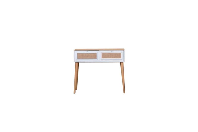 Jatinder Sidebord 95 cm - Hvitfarget tre/Mellomfarget tre - Møbler - Bord - Avlastningsbord & sidobord - Lampebord & sidebord