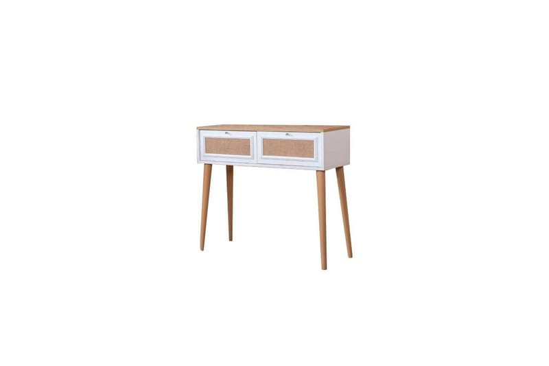 Jatinder Sidebord 95 cm - Hvitfarget tre/Mellomfarget tre - Møbler - Bord - Avlastningsbord & sidobord - Lampebord & sidebord