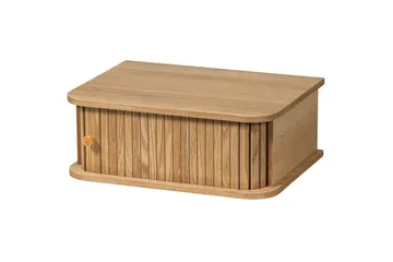 Jena Veggmontert Nattbord i Tre med Oppbevaring - Tre - Møbler - Bord - Avlastningsbord & sidobord - Sengebord & nattbord
