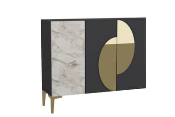 Jorel Konsollbord 120 cm - Antrasitt/Gull - Møbler - Bord - Avlastningsbord & sidobord - Konsollbord & gangbord