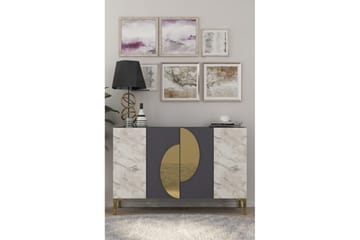 Jorel Konsollbord 120 cm - Antrasitt/Gull - Møbler - Bord - Avlastningsbord & sidobord - Konsollbord & gangbord