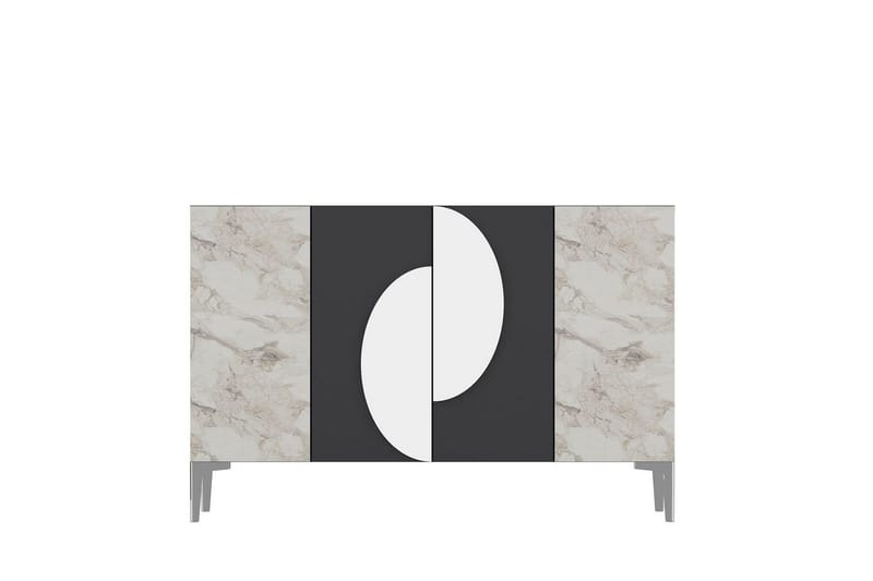 Jorel Konsollbord 120 cm - Antrasitt/Sølv - Møbler - Bord - Avlastningsbord & sidobord - Konsollbord & gangbord