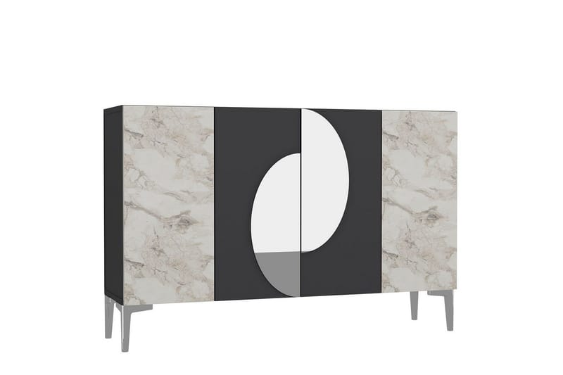 Jorel Konsollbord 120 cm - Antrasitt/Sølv - Møbler - Bord - Avlastningsbord & sidobord - Konsollbord & gangbord