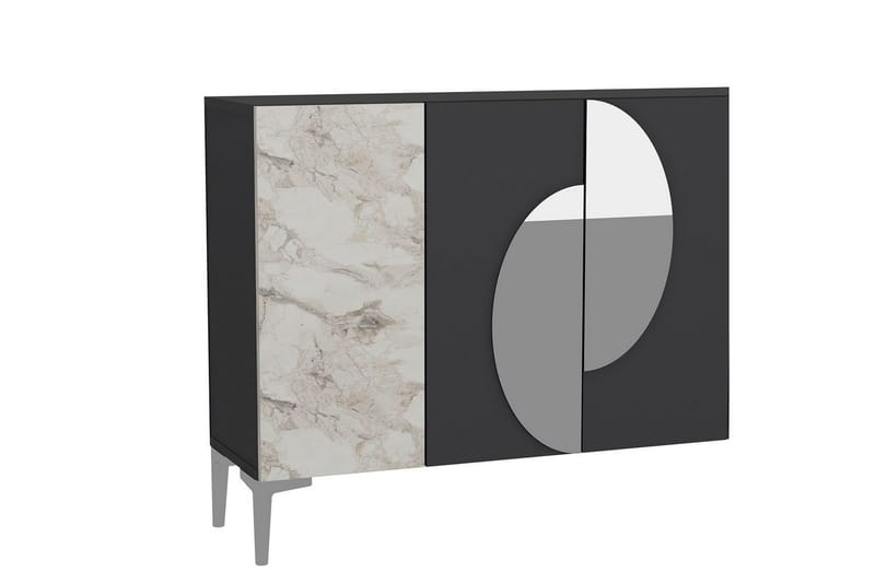 Jorel Konsollbord 120 cm - Antrasitt/Sølv - Møbler - Bord - Avlastningsbord & sidobord - Konsollbord & gangbord