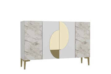 Jorel Konsollbord 120 cm - Hvit/Gull - Møbler - Bord - Avlastningsbord & sidobord - Konsollbord & gangbord