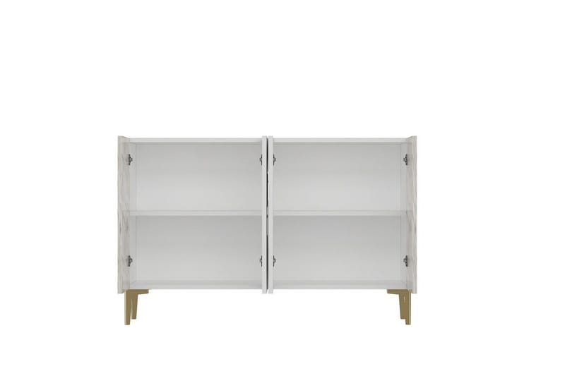 Jorel Konsollbord 120 cm - Hvit/Gull - Møbler - Bord - Avlastningsbord & sidobord - Konsollbord & gangbord