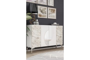 Jorel Konsollbord 120 cm - Hvit/Sølv - Møbler - Bord - Avlastningsbord & sidobord - Konsollbord & gangbord