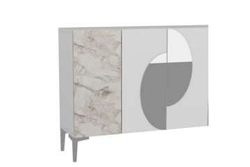 Jorel Konsollbord 120 cm - Hvit/Sølv - Møbler - Bord - Avlastningsbord & sidobord - Konsollbord & gangbord