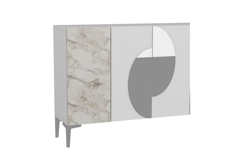 Jorel Konsollbord 120 cm - Hvit/Sølv - Møbler - Bord - Avlastningsbord & sidobord - Konsollbord & gangbord