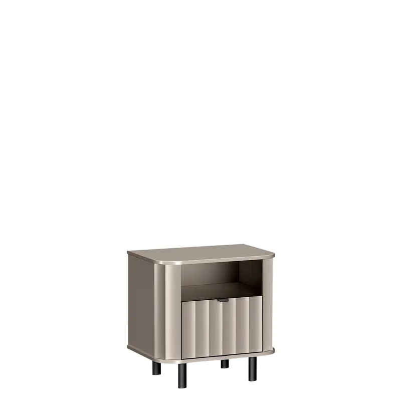 Joriel Nattbord 59 cm, Beige|svart