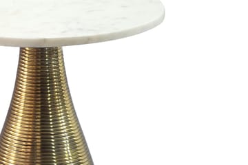 Junara sidebord 40 cm - Hvit og gull - Møbler - Bord - Avlastningsbord & sidobord - Brettbord og småbord