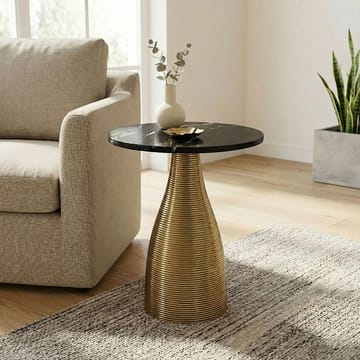 Junara sidebord 40 cm - Svart og gull - Møbler - Bord - Avlastningsbord & sidobord - Brettbord og småbord