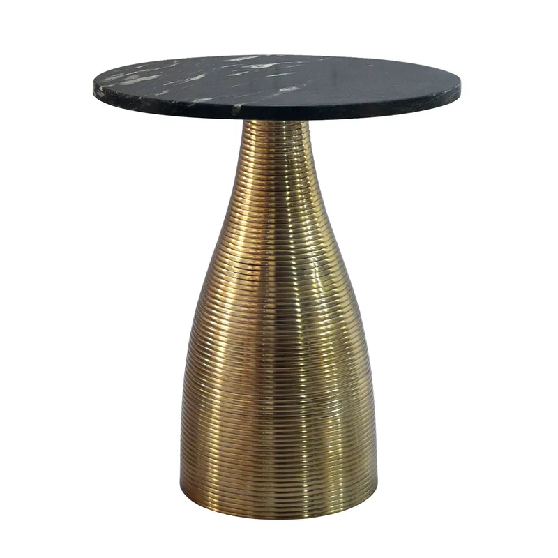 Junara sidebord 40 cm, Svart og gull