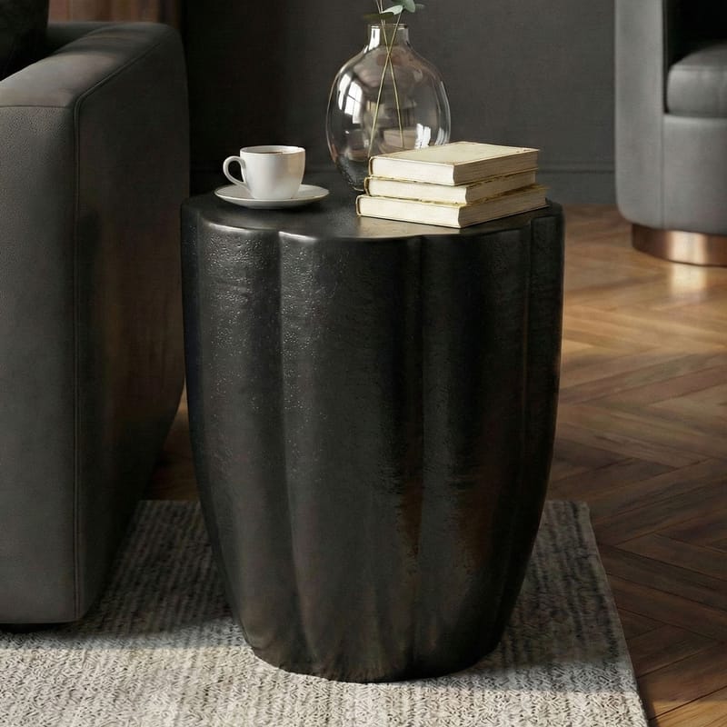 Junaro sidebord 41 cm - Svart - Møbler - Bord - Avlastningsbord & sidobord - Brettbord og småbord