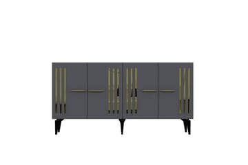 Junes Konsollbord 150 cm - Gull/Antrasitt - Møbler - Bord - Avlastningsbord & sidobord - Konsollbord & gangbord