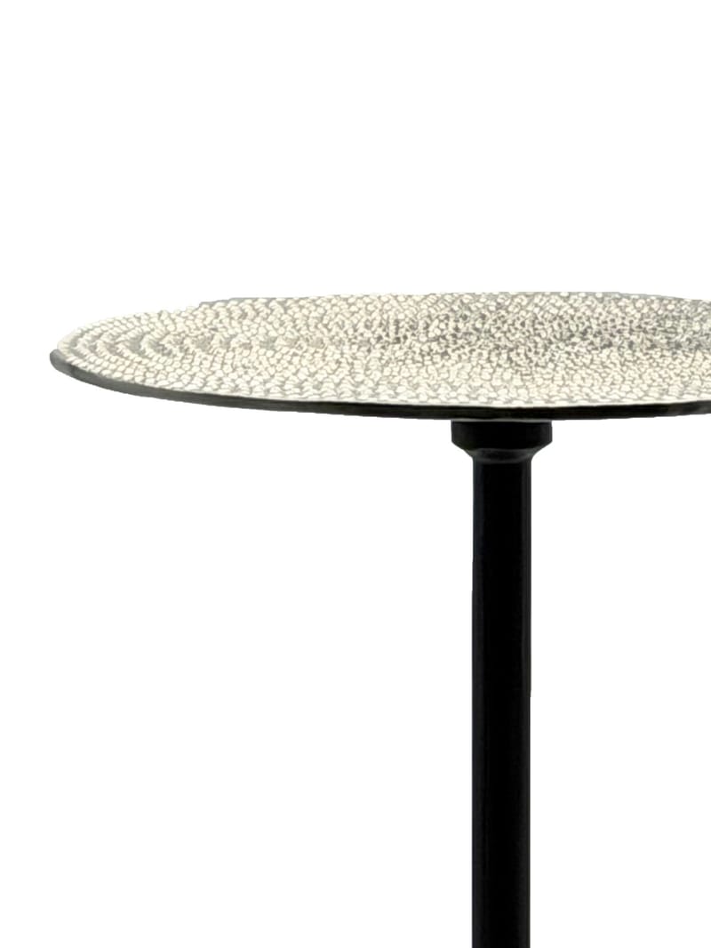 Junira sidebord 29 cm - Nikkelsølv og svart - Møbler - Bord - Avlastningsbord & sidobord - Pidestall & blomsterpidestall