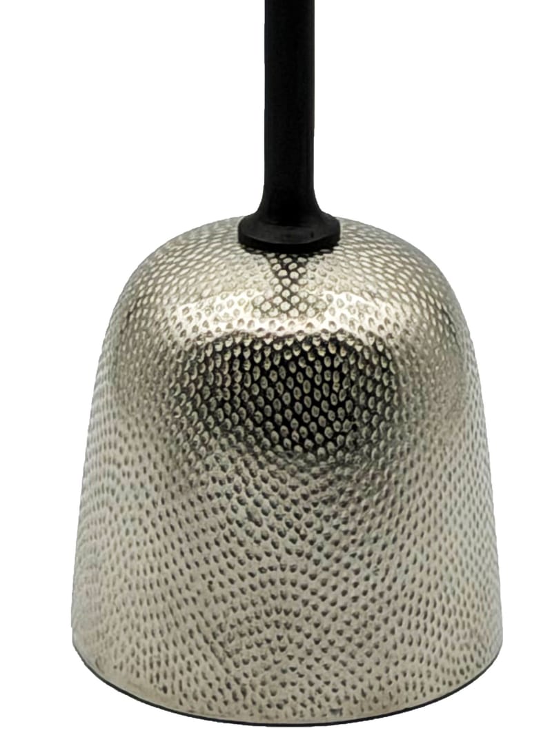 Junira sidebord 29 cm - Nikkelsølv og svart - Møbler - Bord - Avlastningsbord & sidobord - Pidestall & blomsterpidestall