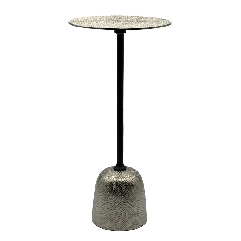 Junira sidebord 29 cm - Nikkelsølv og svart - Møbler - Bord - Avlastningsbord & sidobord - Pidestall & blomsterpidestall