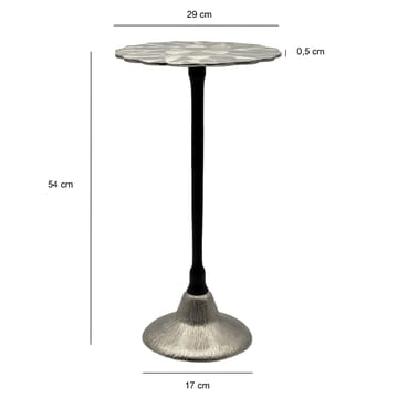 Junova sidebord 29 cm industriell stil - Sølvfarget og svart - Møbler - Bord - Avlastningsbord & sidobord - Brettbord og småbord