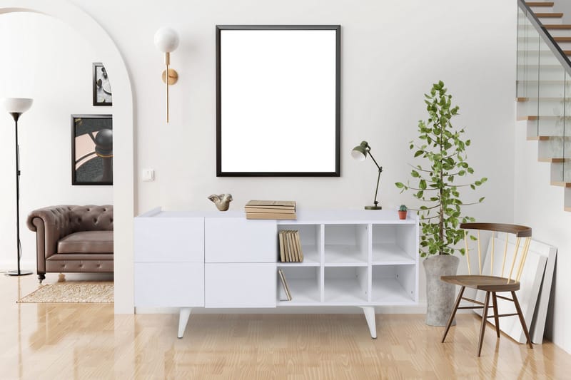 Kashiwa Avlastningsbord 150 cm - Hvit - Møbler - Bord - Avlastningsbord & sidobord - Konsollbord & gangbord
