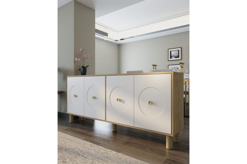 Katsuyoshi Konsollbord 180 cm - Natur/Hvit - Møbler - Bord - Avlastningsbord & sidobord - Konsollbord & gangbord