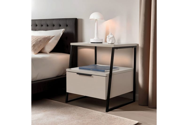 Kavilash nattbord 45 cm - Sand - Møbler - Bord - Avlastningsbord & sidobord - Sengebord & nattbord