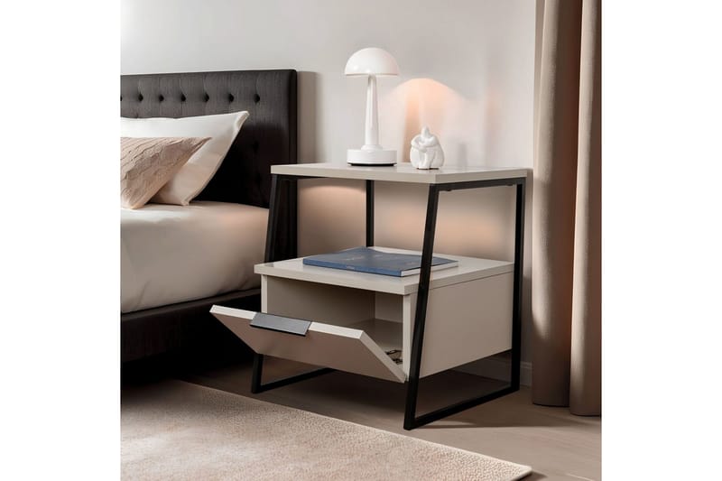 Kavilash nattbord 45 cm - Sand - Møbler - Bord - Avlastningsbord & sidobord - Sengebord & nattbord