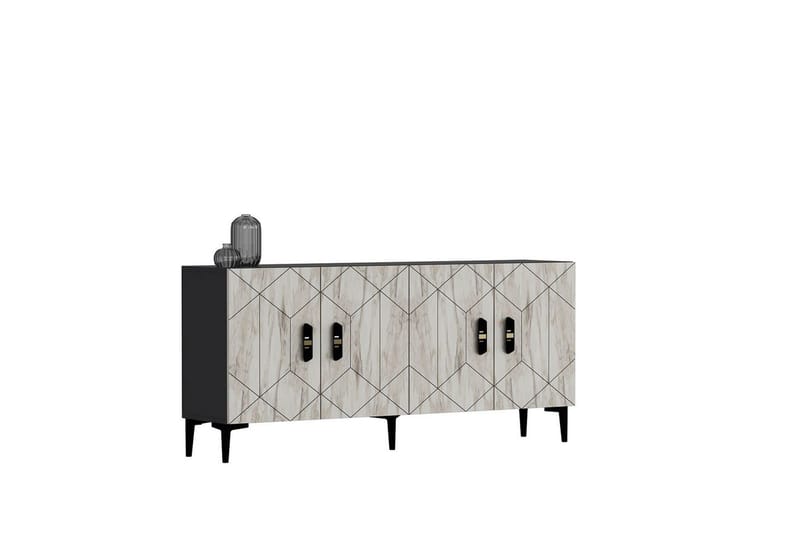 Kaysie Konsollbord 150 cm - Sølv/Antrasitt - Møbler - Bord - Avlastningsbord & sidobord - Konsollbord & gangbord