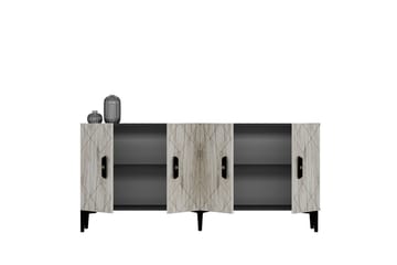 Kaysie Konsollbord 150 cm - Sølv/Antrasitt - Møbler - Bord - Avlastningsbord & sidobord - Konsollbord & gangbord