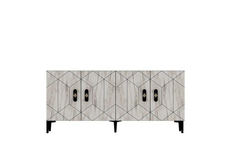 Kaysie Konsollbord 150 cm - Sølv/Antrasitt - Møbler - Bord - Avlastningsbord & sidobord - Konsollbord & gangbord