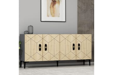 Kaysie Konsollbord 150 cm - Sølv/Antrasitt - Møbler - Bord - Avlastningsbord & sidobord - Konsollbord & gangbord