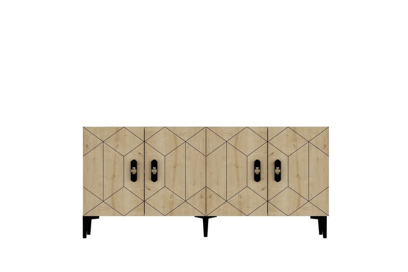 Kaysie Konsollbord 150 cm - Sølv/Antrasitt - Møbler - Bord - Avlastningsbord & sidobord - Konsollbord & gangbord