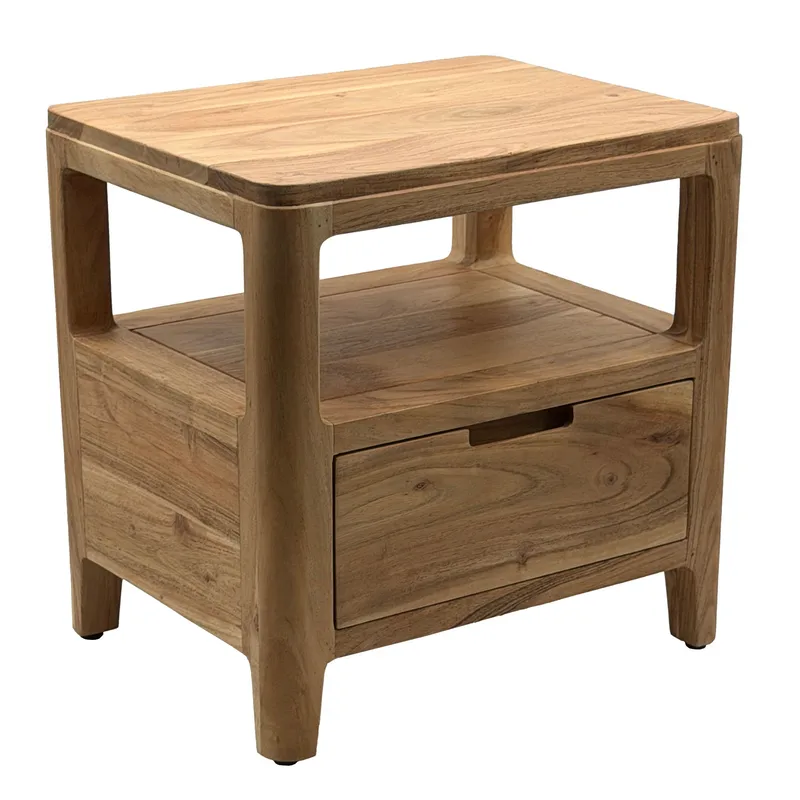 Kelira nattbord 45 cm, Varm lysebrun