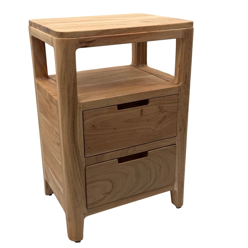 Kelova nattbord 40 cm - Varm lysebrun - Møbler - Bord - Avlastningsbord & sidobord - Sengebord & nattbord