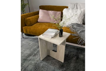 Kiros Sidebord 35x35 cm - Beige - Møbler - Bord - Avlastningsbord & sidobord - Lampebord & sidebord