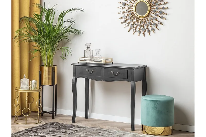 KLAWOCK Avlastningsbord 90 cm - Svart - Møbler - Bord - Avlastningsbord & sidobord - Konsollbord & gangbord