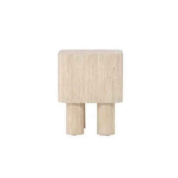 Klirou Sidebord 40 cm - Beige - Møbler - Bord - Avlastningsbord & sidobord - Lampebord & sidebord