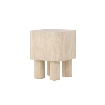 Klirou Sidebord 40 cm - Beige - Møbler - Bord - Avlastningsbord & sidobord - Lampebord & sidebord