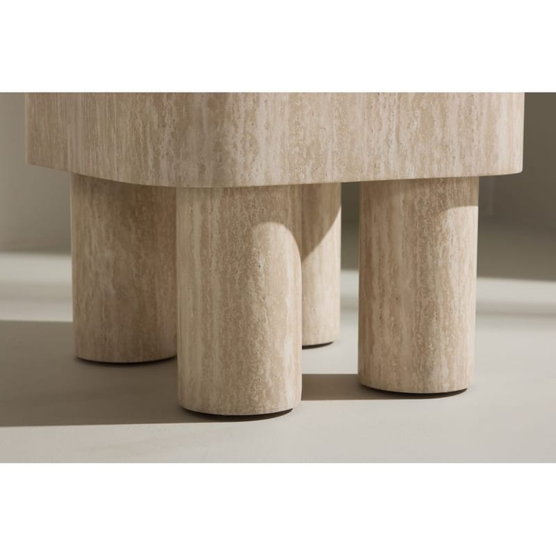 Klirou Sidebord 40 cm - Beige - Møbler - Bord - Avlastningsbord & sidobord - Lampebord & sidebord