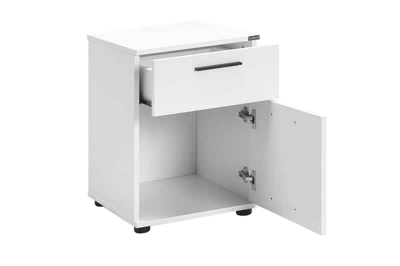 KMD Nattbord 40 cm - Hvit - Møbler - Bord - Avlastningsbord & sidobord - Sengebord & nattbord