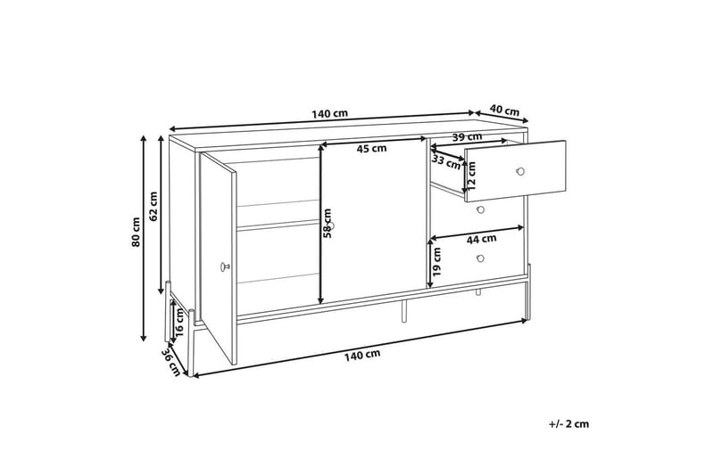 Kommode Arizona - Møbler - Bord - Avlastningsbord & sidobord - Lampebord & sidebord