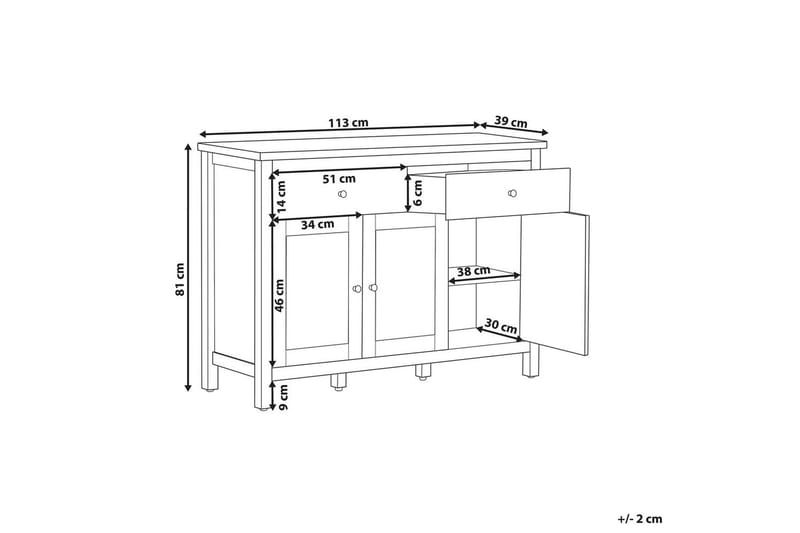 Kommode Atoca - Møbler - Bord - Avlastningsbord & sidobord - Lampebord & sidebord