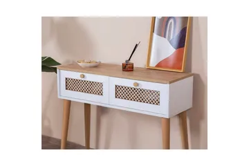 Kommode Goose Hvit / Eik - Mellomfarget tre/Hvit - Møbler - Bord - Avlastningsbord & sidobord - Konsollbord & gangbord