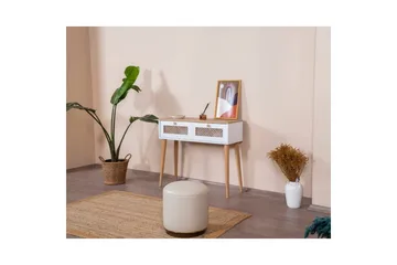 Kommode Goose Hvit / Eik - Mellomfarget tre/Hvit - Møbler - Bord - Avlastningsbord & sidobord - Konsollbord & gangbord