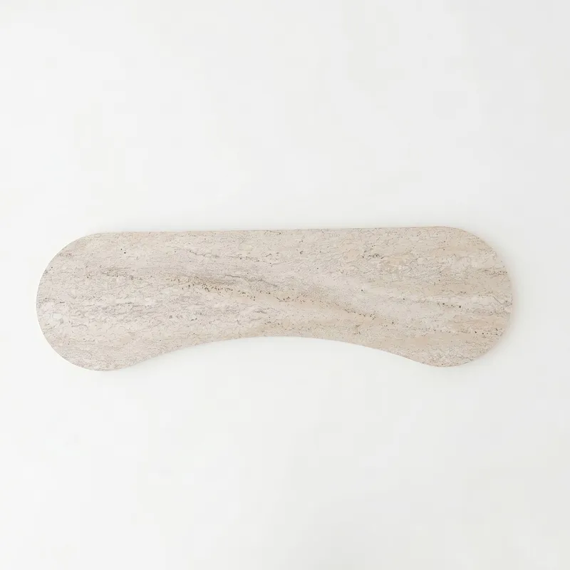 Kommode Homitis Zen (120 x 75 x 35 cm) Travertin - Travertin - Møbler - Bord - Avlastningsbord & sidobord - Brettbord og småbord
