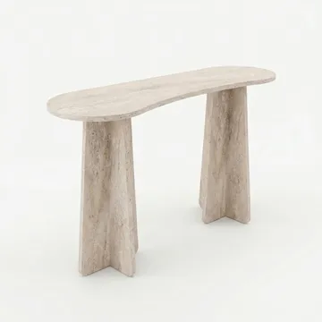 Kommode Homitis Zen (120 x 75 x 35 cm) Travertin - Travertin - Møbler - Bord - Avlastningsbord & sidobord - Brettbord og småbord