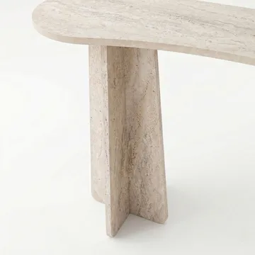 Kommode Homitis Zen (120 x 75 x 35 cm) Travertin - Travertin - Møbler - Bord - Avlastningsbord & sidobord - Brettbord og småbord