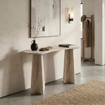 Kommode Homitis Zen (120 x 75 x 35 cm) Travertin - Travertin - Møbler - Bord - Avlastningsbord & sidobord - Brettbord og småbord