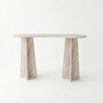Kommode Homitis Zen (120 x 75 x 35 cm) Travertin - Travertin - Møbler - Bord - Avlastningsbord & sidobord - Brettbord og småbord